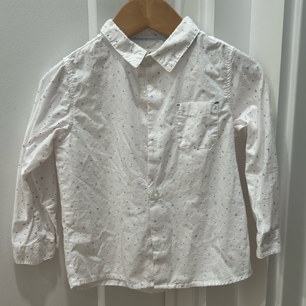 Zara baby boy 18/24mo long sleeve collared shirt